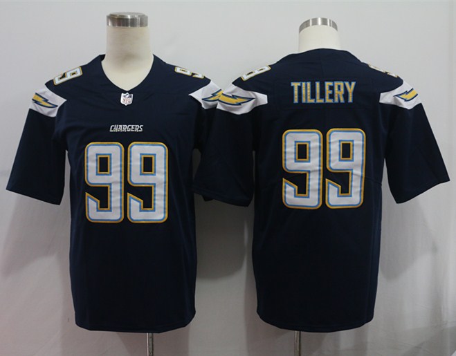 Men's Los Angeles Chargers Jerry Tillery #99 Navy Jersey
